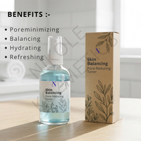 Tonique liquide équilibrant la peau, réducteur de pores, contrôle du sébum, hydratant, affine les pores, texture lisse, absorption rapide, non gras