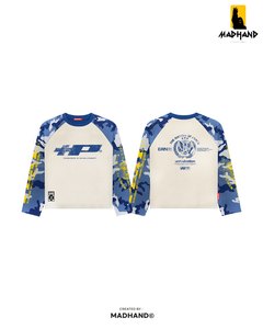 เสื้อแขนยาวลายพรางแบบแร็กแลนสั่งทำพิเศษ |   เสื้อเจอร์ซีย์โอเวอร์ไซส์สไตล์สตรีทแวร์ในเมือง |   ผู้ผลิตเสื้อยืดลายกราฟิกวินเทจแบบ OEM และเสื้อผ้าเทคแวร์ - Product Image 4
