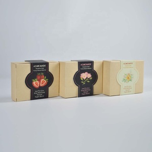 Éponge de boîte en papier kraft naturel recyclé de qualité supérieure imprimée sur mesure <span class=keywords><strong>pour</strong></span> savon <span class=keywords><strong>maison</strong></span> bijoux accessoires carton écologique - Product Image 2