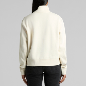 Sudadera con media cremallera 2025 de peso medio-alto, con corte regular, hecha con 80% algodón y 20% poliéster reciclado. - Product Image 3