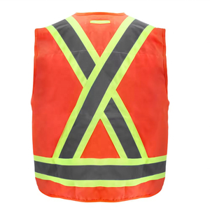 Chaleco de Seguridad Reflectante de Alta Visibilidad con Bolsillos, Ropa de Trabajo Unisex, Material de Poliéster de la Mejor Calidad - Product Image 3