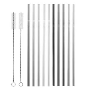 Polished Stainless Steel <b>Drinking</b> <b>Straws</b> Reusable Beverage Tools <b>for</b> Home and Restaurant Tables - Product Image 6