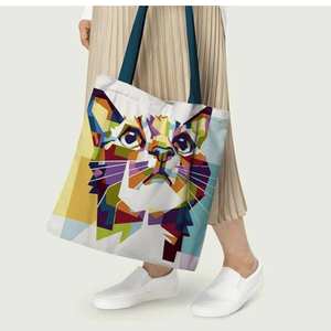 Bolsa de Tela de Algodón Personalizada con Impresión, en Tamaños Ajustables, para Llevar Compras, Promoción de Marca y Uso Diario - Product Image 3