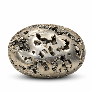 Piedra de Pirita Natural Druzy de Alta Calidad, Pulida, para Sanación con Cristales, Reiki, Feng Shui, Piedra de la Abundancia, Decoración del Hogar con Temática de Amor - Product Image 1