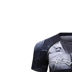 Customizable <b>Men</b> 100% Polyester Knitted <b>Compression</b> <b>Shirts</b> Short Sleeves Moisture Wicking Stretch Fitness Workout Sports Wear - Product Image 6