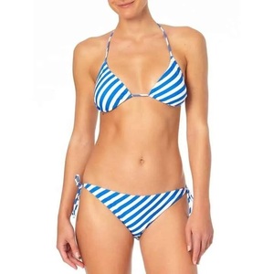 Ensemble bikini 2 pièces pour femme, imprimé, en polyester, coupe basse, short et soutien-gorge à fermeture à lacets, imprimé par sublimation, pour le water-polo - Product Image 5