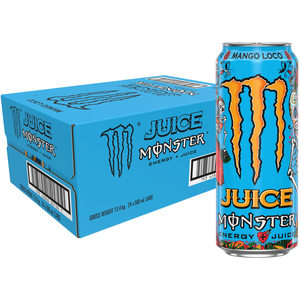 Nuevo Jugo Energético Monster Energy 500ml Mango Loco, Bebida Energética Perfecta Antes del Ejercicio, Hecha en Fábrica, 500ml - Product Image 4