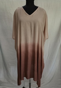 Nuevo Vestido Maxi Kaftan Oversize para Mujer con Efecto Ombre Tie-Dye, Ajuste Holgado, Estilo Resort con Silueta Fluida y Cómodo para la Playa - Product Image 2
