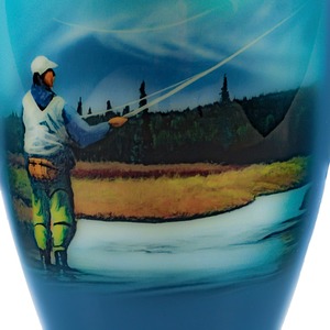 Urna Funeraria para Pesca con Mosca LU, Blanca, 200 Pulgadas Cúbicas, Estilo Americano, Urna Conmemorativa para Hacer Homenaje a Pescadores de Aire Libre - Product Image 2