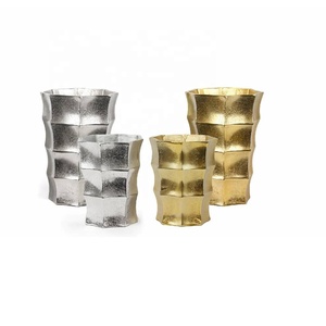 Jarrón DE MESA DE ALUMINIO moderno de alta calidad para boda y decoración del hogar-Florero de piso de cerámica de vidrio - Product Image 4