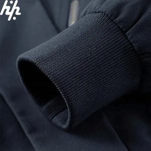 Veste bomber en polyester de haute qualité sur mesure en gros, respirante, grande taille, fourrure de mouton épaisse, fermeture éclair, coton - Product Image 3