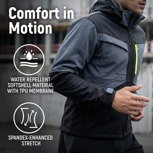High Quality Men's Canvas Winter <b>Jacket</b> Hooded Quick Dry Outdoor Sports Camping Stand Collar Breathable <b>Heated</b> Sizes <b>Jackets</b> - Product Image 5