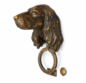 Timbre de Puerta con Cabeza de Perro de Latón Vintage, Escultura de Pared, Decoración para Entrada con Estilo Americano Clásico para Casa, Granja, Cabaña, Hotel - Product Image 3