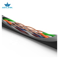 Cable de Red de Cobre OFC de Calidad, 305m Cat5e para Exteriores UTP con Cubierta de PE+PVC, Temperatura Nominal de -40C~+70C