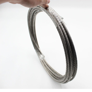 Venta Directa de Fábrica, Hecho en China, Precio de Fábrica, Cable de Acero Inoxidable 304 de 0.8mm/1.2mm/1.5mm 7*7, ASTM, Corte a Medida - Product Image 1