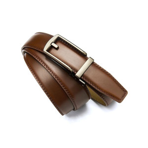 Wholesale Luxury <b>Mens</b> Genuine Cowhide <b>Leather</b> Casual Waist Support <b>Belt</b> with Steel Buckle Custom Brand Durable Adjustable - Product Image 3