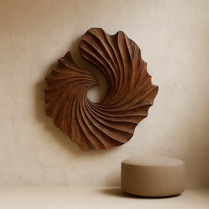 Sculpture Art Déco de Luxe Décoration Murale Meubles en Bois Organique Artisanaux pour Salon Cadeau de Pendaison de Crémaillère - Product Image 1