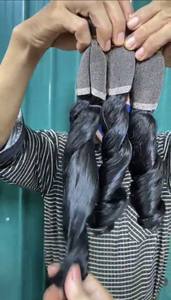 Paquete de cabello humano liso y sedoso con cutícula alineada, máquina de cabello Remy sin procesar, barato, precio al por mayor - Product Image 5