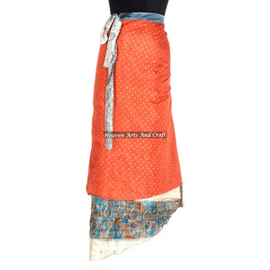 Exclusiva y Novedosa Falda Larga Envolvente de Seda para Playa, Venta al por Mayor, Faldas Mágicas Envolventes en Línea, Prenda de Cobertura Vintage Mágica 38 pulgadas - Product Image 5
