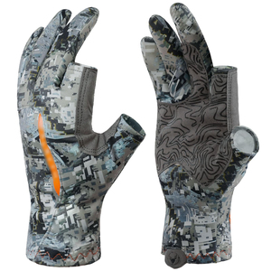 Guantes de Caza para Hombre, Camuflaje, Impermeables, de Poliéster, Medios Dedos, con Cierre de Cordón - Product Image 1