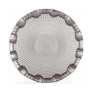 Beautiful Stainless Steel Serving Platter <b>Large</b> Round Metal Food <b>Tray</b> Durable Serving Plate for Restaurant Catering - Product Image 4