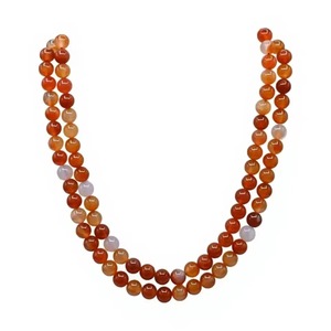 Collier Mala en Agate 108 Perles, Perles de Prière Rondes de 8 mm avec Pompon, Bijoux Religieux Islamiques de Méditation et de Yoga, Unisexe - Product Image 3