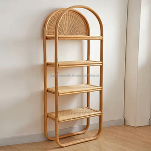 Rattan Bookshelf Supplier Wholesale Bulk Handmade Eco Friendly Storage for Living Room Retail Shop or Cafe Durable from Vietnam - Product Image 3