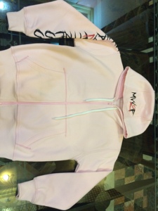 Sweat à capuche zippé en coton épais pour homme, effet délavé et vieilli - Product Image 4