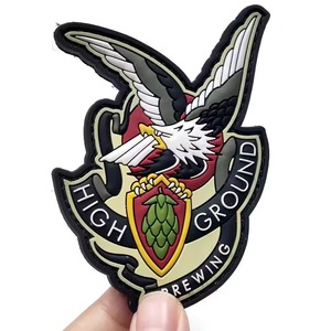 School Badge PVC Patch Custom Crest Rubber Emblem for <b>Blazers</b> Sweaters <b>Kids</b> Uniforms Soft Silicone Sew On Logo Patch OEM - Product Image 1