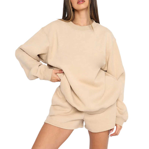 Ensembles pour femmes très vendus, 100% coton, streetwear, ensemble 2 pièces, respirant, léger, séchage rapide, logo personnalisé - Product Image 1