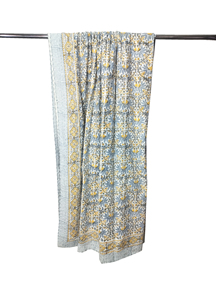 Colcha Kantha estampada a mano, manta Kantha cosida a mano, cubrecama para sofá, disponible en stock para la venta - Product Image 1