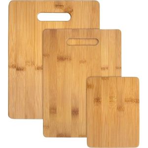 Set di 3 Taglieri in Bambù Totally Bamboo, Ottimi per Tagliare e Servire, Grandi Blocchi di Legno per Cucina - Product Image 1