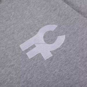 Patrón sólido 400 Gsm algodón pulóver sudadera Unisex Oem bordado sudaderas con capucha de una sola capa Polar-en blanco - Product Image 5