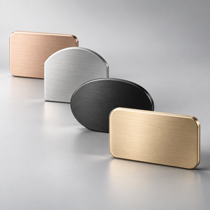 Placa de Identificación Metálica Personalizada, Placa con Logotipo Grabado para Marca de Producto, Fabricante OEM, Tamaño Personalizado - Product Image 3
