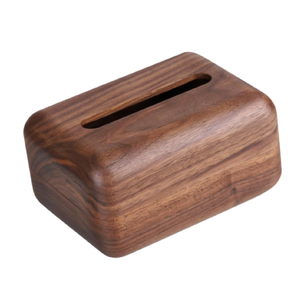 Porta pañuelos de madera de diseño moderno, últimas piezas, cubierta rectangular de madera para caja de pañuelos - Product Image 1