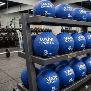 High Quality Rubber Medicine Ball for Gym <b>Training</b> Non-Slip <b>Weighted</b> Exercise Ball for Strength CrossFit & Functional Workout - Product Image 6
