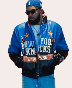 Chaqueta Original Premium de Jeff Hamilton de los NY Knicks Skyline Karl-Anthony Towns |   Baloncesto de Lujo Edición Élite Limitada al por Mayor - Product Image 3