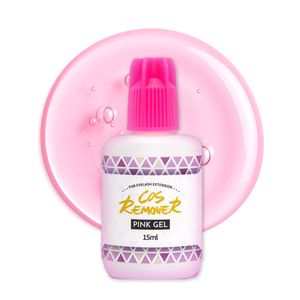 [Marca Privada] Removedor de Gel Rosa 15ml, Pegamento Coreano Premium para Extensiones de Pestañas ODM/OEM, Larga Duración, Secado Rápido, Bajo en Vapores, Transparente - Product Image 1