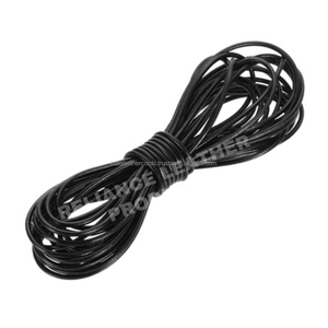 Bobine de cordon en cuir noir régulier de 2mm, idéale pour créer des porte-clés, des breloques de sac et de petits accessoires en cuir. - Product Image 2