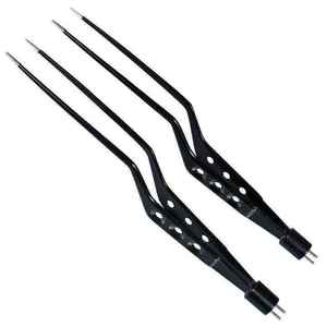 Pinzas bipolares de bayoneta de acero inoxidable, manuales, de 7.75 pulgadas, activadas con el pie, instrumentos quirúrgicos amarillos de Ariston en venta - Product Image 5