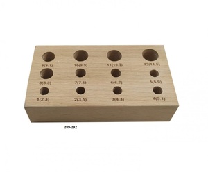 Soporte de madera de alta calidad con 12 orificios, colección de herramientas premium para la fabricación de joyas y el mejor producto al precio más bajo al por mayor. - Product Image 2
