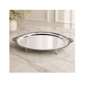 Plateau de service pour thé et café au design fabuleux en acier inoxydable couleur argent pour fournisseur en gros - Product Image 5