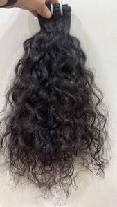 Nueva llegada de doble trama Remy Virgin Temple Hair Bundles 20-30 pulgadas de onda suave del cuerpo directo de los exportadores indios - Product Image 2