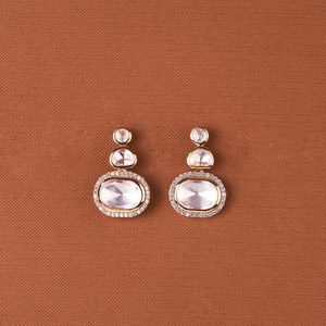 Fancy Stud Earring in Fashion Jewelry 8679 Maroon - Product Image 2