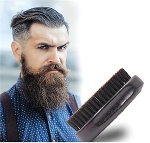 Pinceau à raser en gros 100 % poils de sanglier, manche en bois, style rétro naturel noir avec logo personnalisé pour le toilettage masculin - Product Image 6