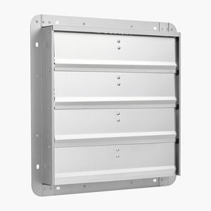 Flusso d'aria 2200 CFM Ventola di scarico otturatore da 18 pollici motore a corrente alternata costruzione in acciaio resistente a basso rumore per capannone serra montato a parete - Product Image 1