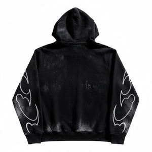 Maqueta Gratuita, Sin Pedido Mínimo, Logotipo Personalizado, Sudadera con Capucha Extra Grande con Cierre, 100% Algodón, Felpa Gruesa de 400 GSM, Sudadera Urbana - Product Image 2