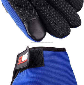 Guantes de carreras de cuero de dedo completo para hombre de alta calidad con pantalla táctil Nuevo diseño Logotipo personalizado al por mayor para uso deportivo - Product Image 5