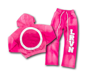 Conjunto Deportivo de Moda con Logotipo Personalizado, 100% Algodón, Apliques Gráficos, Estilo Desgastado, para Uso Casual y Deportivo - Product Image 2