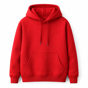 Sweat-shirt à capuche rouge personnalisé en gros, 100% coton, directement du fabricant - Achat en gros OEM - Product Image 1